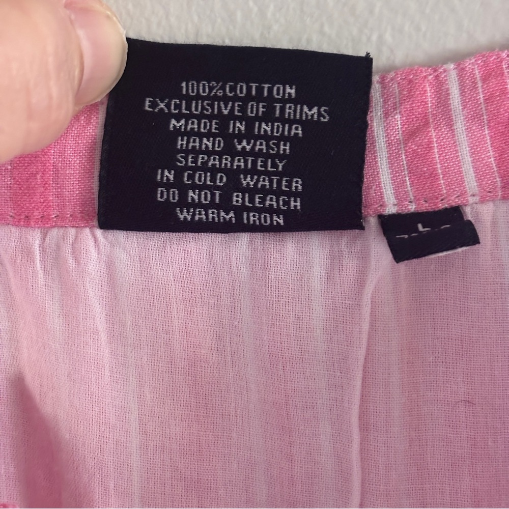 Madison Mathew’s Striped Tiered Pink Cotton Dress - Picture 4 of 4